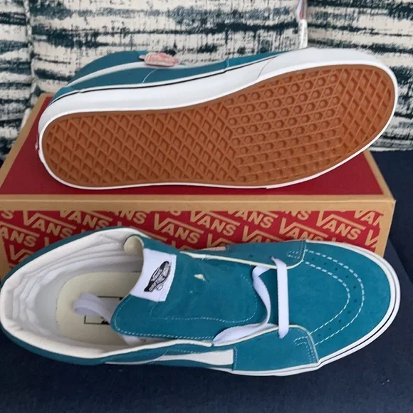 Vans Sk8-Hi Blue Coral/True White MENS - Picture 4 of 16